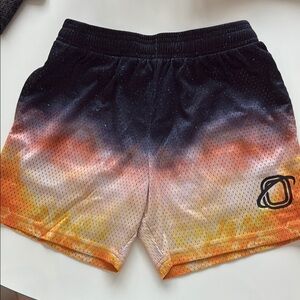 OVERTIME Gradient Black and Orange boys Shorts